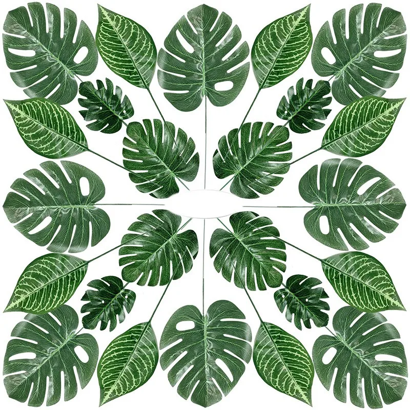 80 Pieces 4 Kinds Palm Leaves with Stems Faux Monstera Leaves Tropical Plant Simulation Leaves for Leaves Decorations
80 Pieces 4 Kinds Palm Leaves with Stems Faux Monstera Leaves Tropical Plant Simulation Leaves for Leaves Decorations