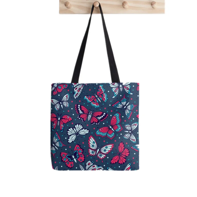 Women Shopper bag Bright Butterflies Printed Kawaii Bag Harajuku Shopping Canvas Shopper Bag girl handbag Tote Shoulder Lady Bag
Women Shopper bag Bright Butterflies Printed Kawaii Bag Harajuku Shopping Canvas Shopper Bag girl handbag Tote Shoulder Lady Bag