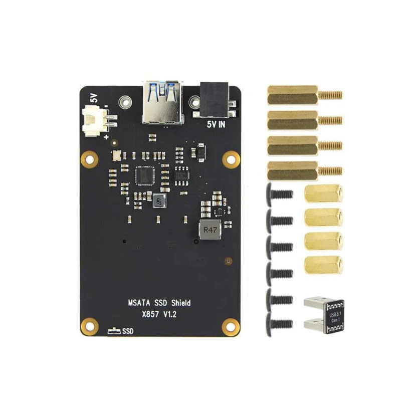 for Raspberry Pi 4B X857 V1.2 MSATA SSD Expansion Board Storage Module USB 3.1 for Pi 4B
for Raspberry Pi 4B X857 V1.2 MSATA SSD Expansion Board Storage Module USB 3.1 for Pi 4B
