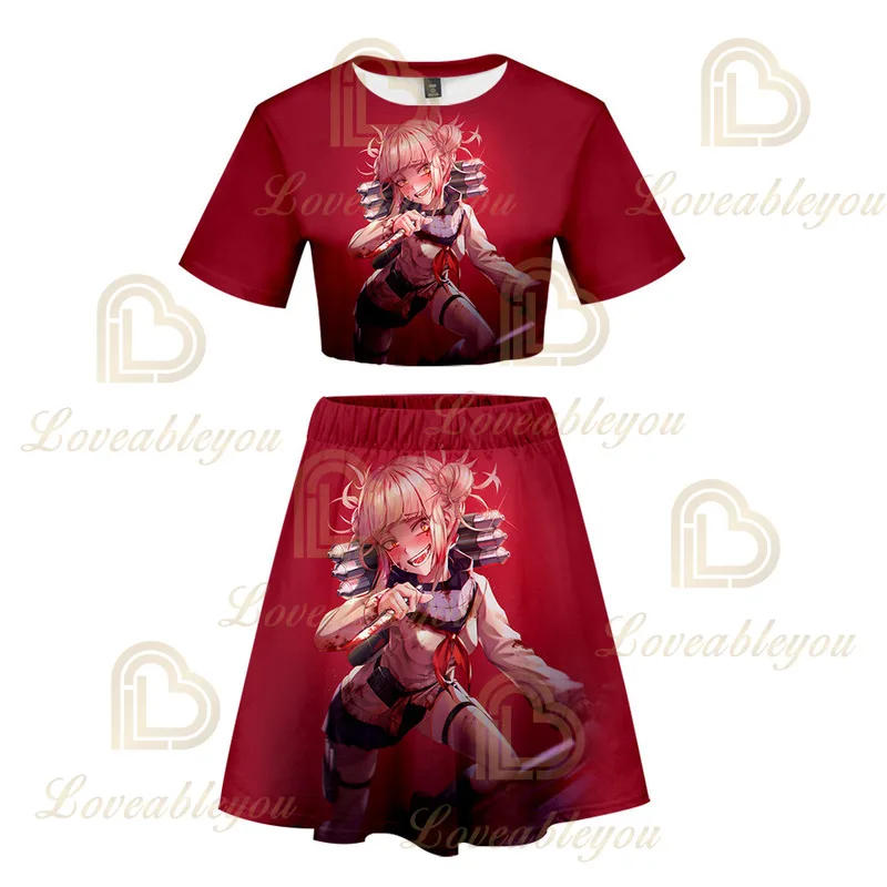 Womens Tracksuit Boku Himiko Toga Two Piece Set Women Suits Shorts Crop Tops and Skirts Summer Sexy Clothes
Womens Tracksuit Boku Himiko Toga Two Piece Set Women Suits Shorts Crop Tops and Skirts Summer Sexy Clothes