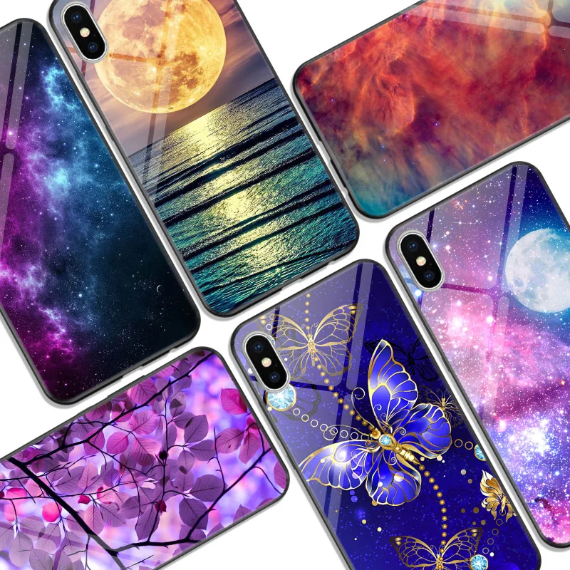 Чехол для iPhone 6 6s 7 8 Plus Роскошный чехол телефона X XR XS Max задний PC + TPU 5 5S SE чехол| |
