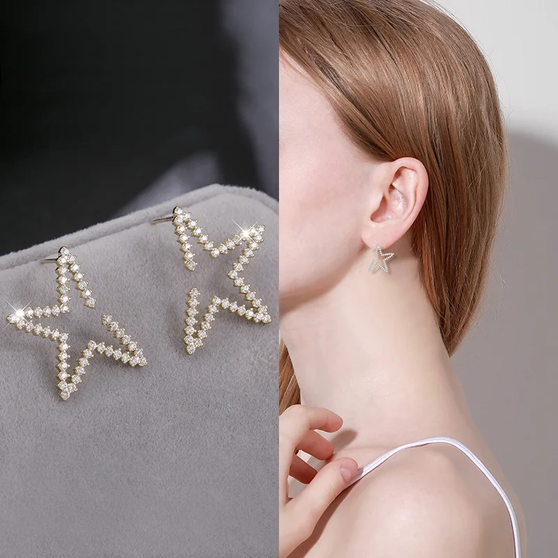 Jewelry 2020 Costume Jewelry Zircon Notch Pentagram Earrings For Woman Stud Earrings for Teens
Jewelry 2020 Costume Jewelry Zircon Notch Pentagram Earrings For Woman Stud Earrings for Teens