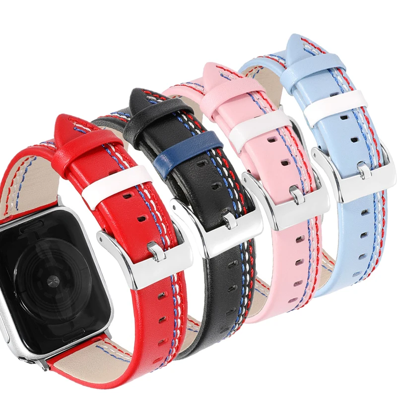 For Apple Watch 6 Band 5 4 3 2 Genuine Leather iWatch Bracelet Strap Wristband for Women Men 44mm 40mm 42mm 38mm
For Apple Watch 6 Band 5 4 3 2 Genuine Leather iWatch Bracelet Strap Wristband for Women Men 44mm 40mm 42mm 38mm