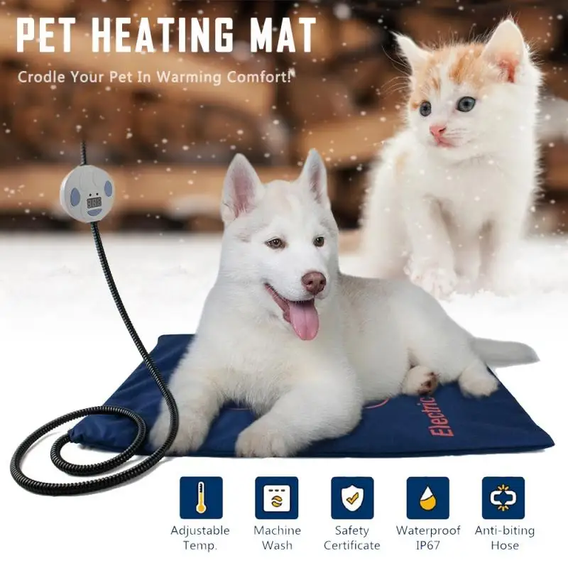 4560cm Electric Pet Heating Pad Cosy Removable Cover Waterproof Dog Bed Mat 7 Level Adjustable Temperature Chew Resistant Cord
4560cm Electric Pet Heating Pad Cosy Removable Cover Waterproof Dog Bed Mat 7 Level Adjustable Temperature Chew Resistant Cord