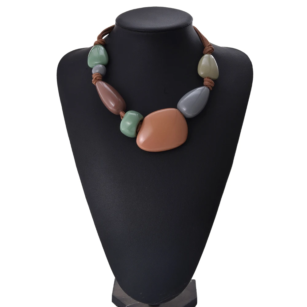 Ztech New Boho Big Acrylic Necklaces For Women Handmade Choker Necklaces Statement Collar Necklaces Ethnic Fashion Jewelry 
Ztech New Boho Big Acrylic Necklaces For Women Handmade Choker Necklaces Statement Collar Necklaces Ethnic Fashion Jewelry