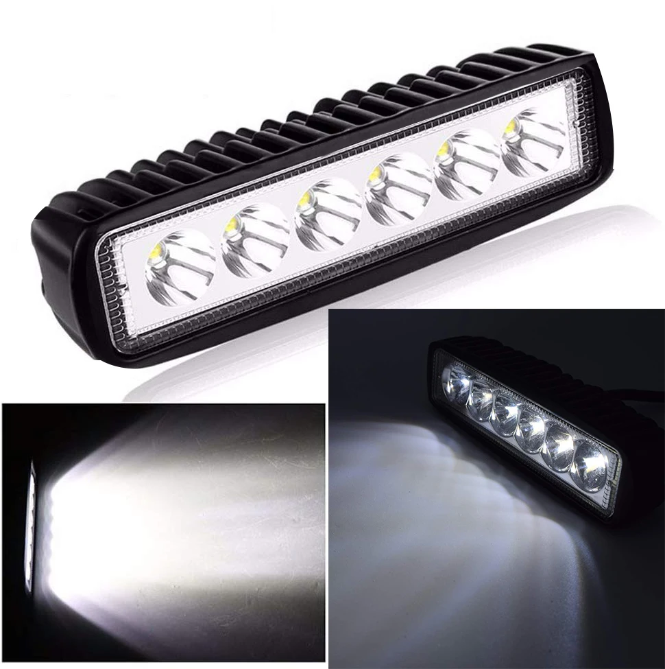6 inch 18w Led Light Bar Offroad Spot Work Light 30W Barre Led Working Lights Beams Car Accessories for Truck ATV 4x4 SUV 12V
6 inch 18w Led Light Bar Offroad Spot Work Light 30W Barre Led Working Lights Beams Car Accessories for Truck ATV 4x4 SUV 12V
