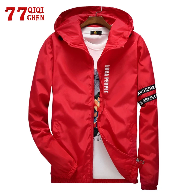 Thin Windbreaker Jacket Men Spring Autumn Plus Size M-4XL Jaqueta Masculina Slim Fit Young Men Hooded Bomber Jacket Male
Thin Windbreaker Jacket Men Spring Autumn Plus Size M-4XL Jaqueta Masculina Slim Fit Young Men Hooded Bomber Jacket Male