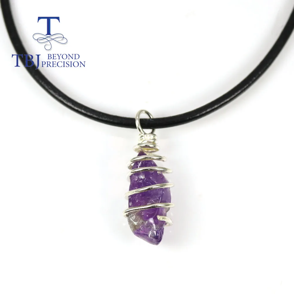 TBJ,Handmade natural Africa amethyst rough gemstone pendant 925 sterling silver women fine jewellery Suitable for daily wear
TBJ,Handmade natural Africa amethyst rough gemstone pendant 925 sterling silver women fine jewellery Suitable for daily wear