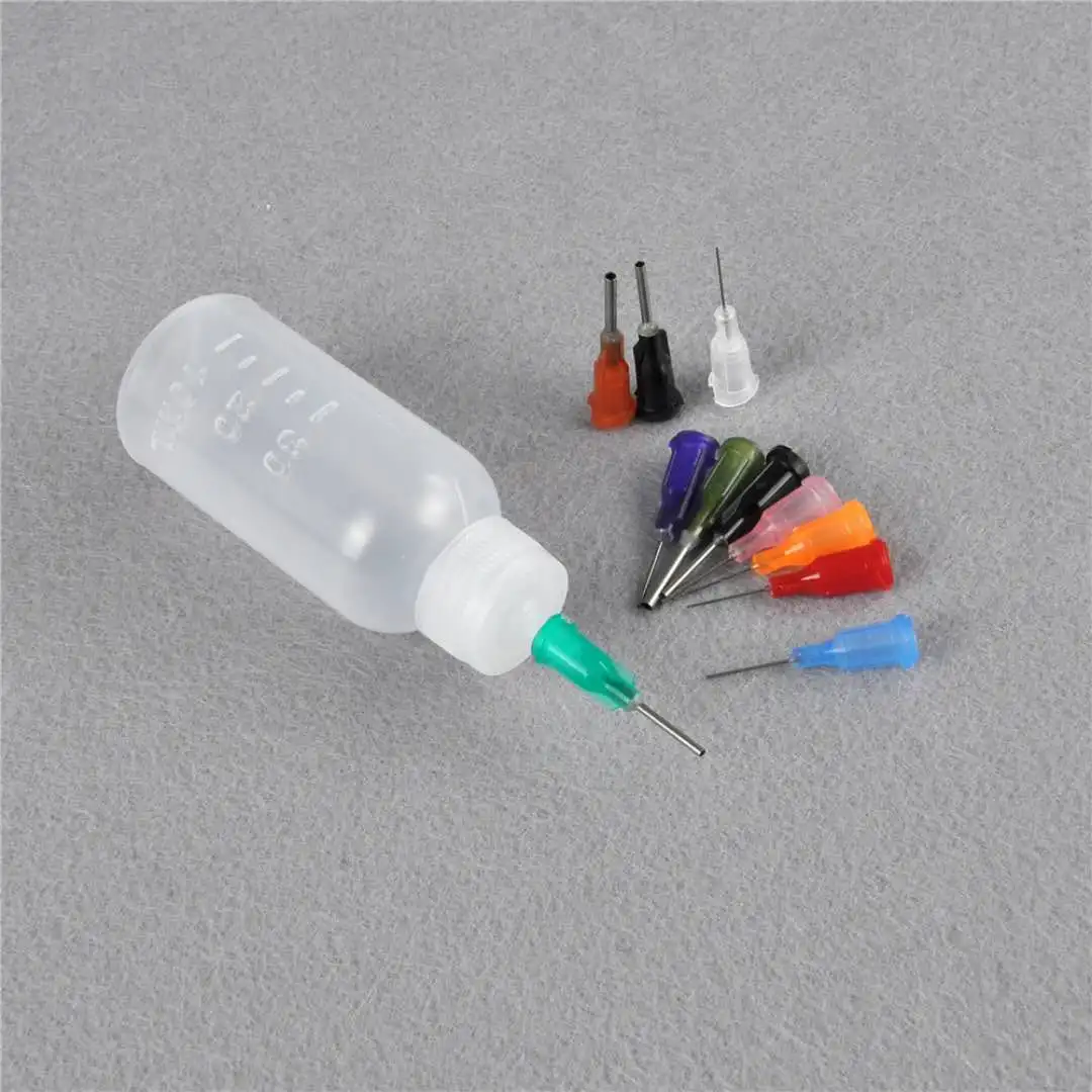 1 pcs Transparent Polyethylene Needle Dispensing Dispenser Bottle for Rosin Solder Flux Paste + 11 Needles 30ml
1 pcs Transparent Polyethylene Needle Dispensing Dispenser Bottle for Rosin Solder Flux Paste + 11 Needles 30ml