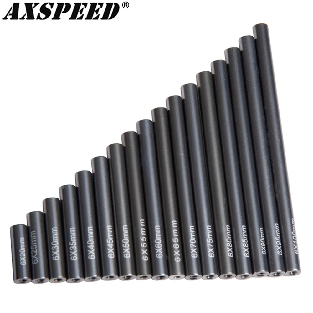 AXSPEED 17PCS Metal Link Rod Linkage Kit 20/25/30/35/40/45/50/55/60/65/70/75/80/85/90/95/100mm for 1:10 Axial SCX10 CC01 D90
AXSPEED 17PCS Metal Link Rod Linkage Kit 20/25/30/35/40/45/50/55/60/65/70/75/80/85/90/95/100mm for 1:10 Axial SCX10 CC01 D90