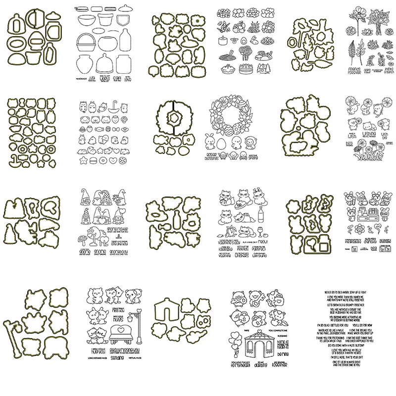 "With Love" Cookware Cutting Dies & Coordinating Stamp For Scrapbooking Craft Embossing Stencil Die Cut Card DIY Make
"With Love" Cookware Cutting Dies & Coordinating Stamp For Scrapbooking Craft Embossing Stencil Die Cut Card DIY Make