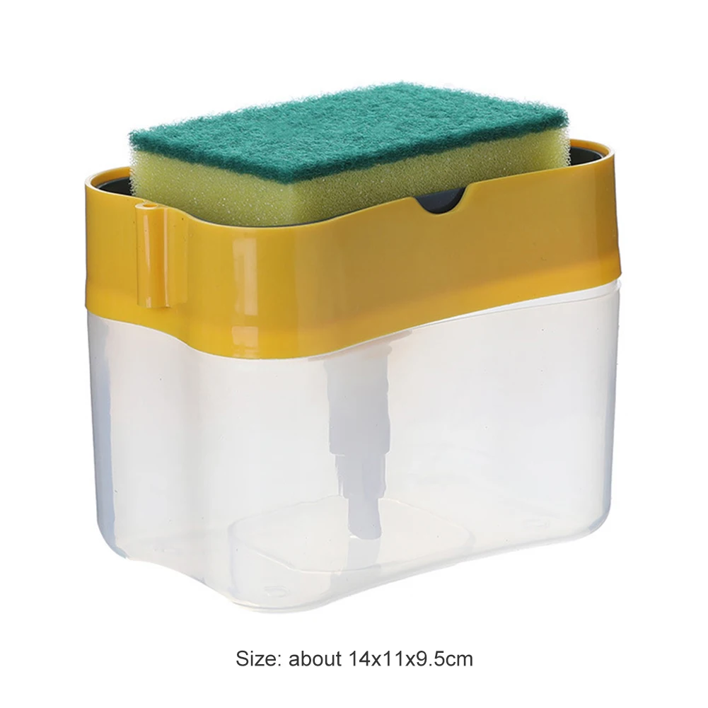 385ml Soap Dispenser Soap Pump Sponge Caddy New Creative Kitchen 2-in-1 Manual Press Liquid Soap Dispenser With Washing Sponge 
385ml Soap Dispenser Soap Pump Sponge Caddy New Creative Kitchen 2-in-1 Manual Press Liquid Soap Dispenser With Washing Sponge