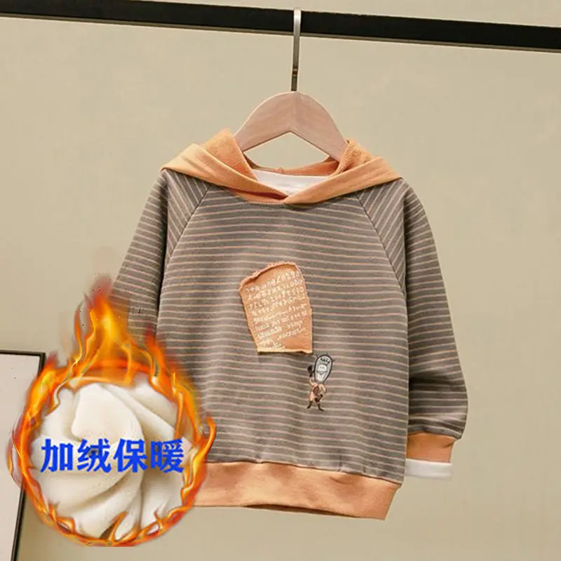 Children's Sweatshirt Baby Boys and Girls Striped T Shirt 2019 Autumn Kids Pullovers T Shirts Toddler Velvet Thick Sweatshirt
Children's Sweatshirt Baby Boys and Girls Striped T Shirt 2019 Autumn Kids Pullovers T Shirts Toddler Velvet Thick Sweatshirt