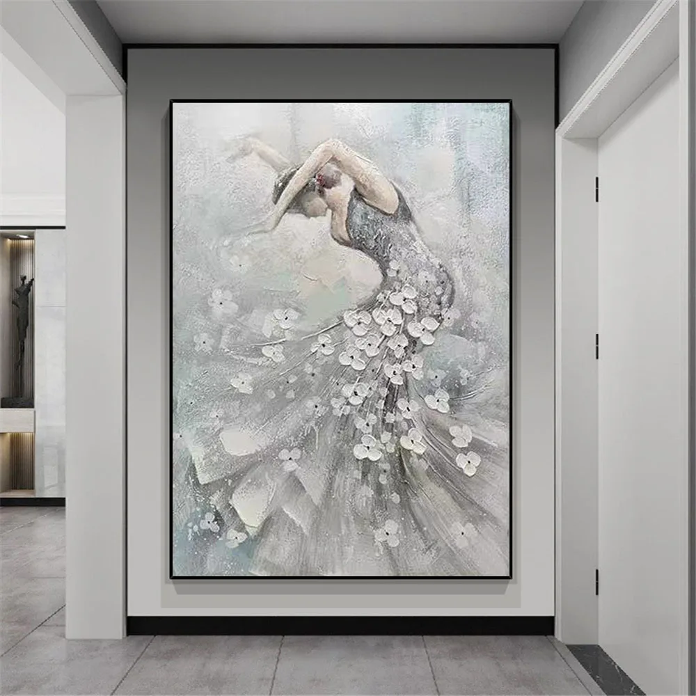 100% Hand-painted oil painting abstract knife painting canvas painting ballet artist modern home living room decor painting art
100% Hand-painted oil painting abstract knife painting canvas painting ballet artist modern home living room decor painting art