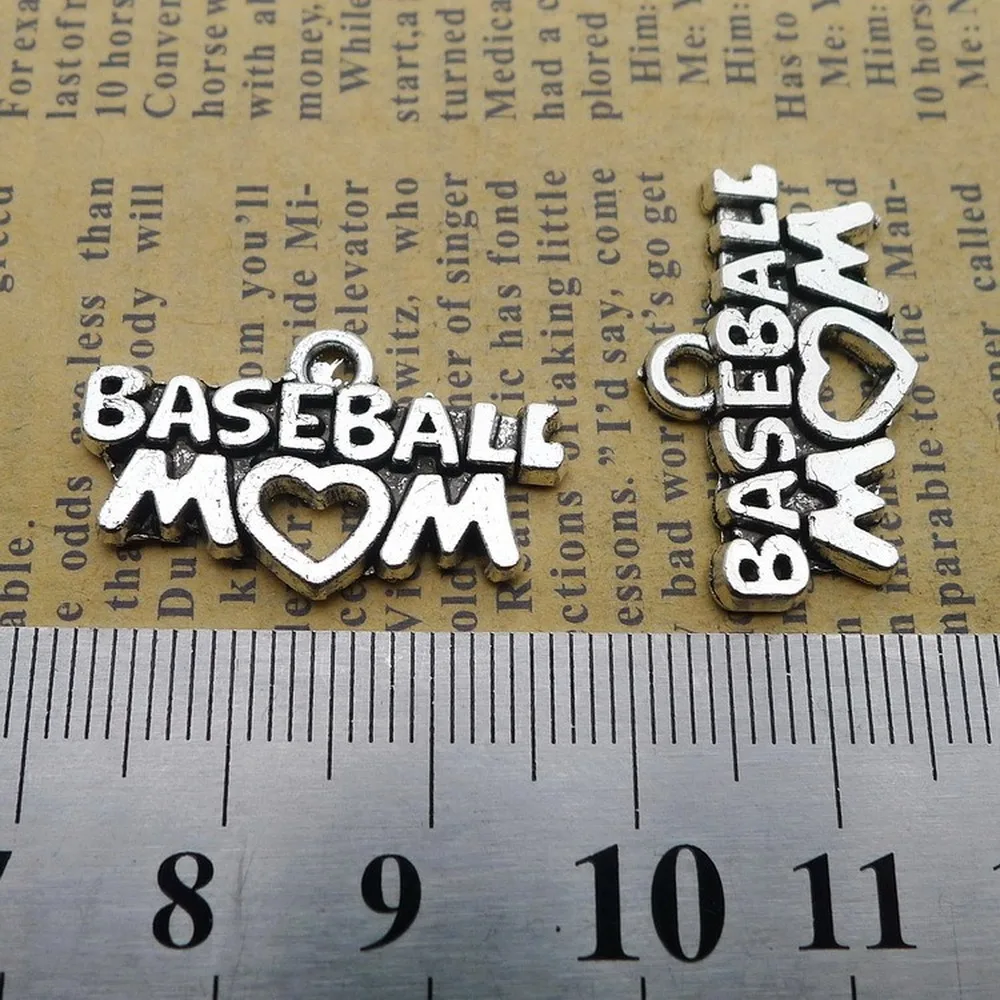100pcs Baseball Charms 26mm x 16mm DIY Jewelry Making Pendant antique silver color
100pcs Baseball Charms 26mm x 16mm DIY Jewelry Making Pendant antique silver color
