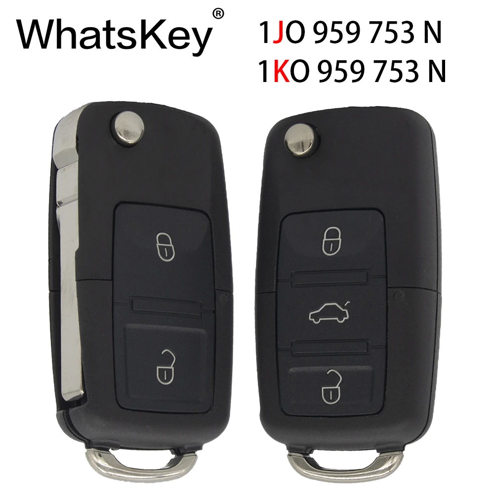 Автомобильный Дистанционный ключ WhatsKey 433 МГц подходит для VW/ Volkswagen Beetle Bora Passat B5 Golf