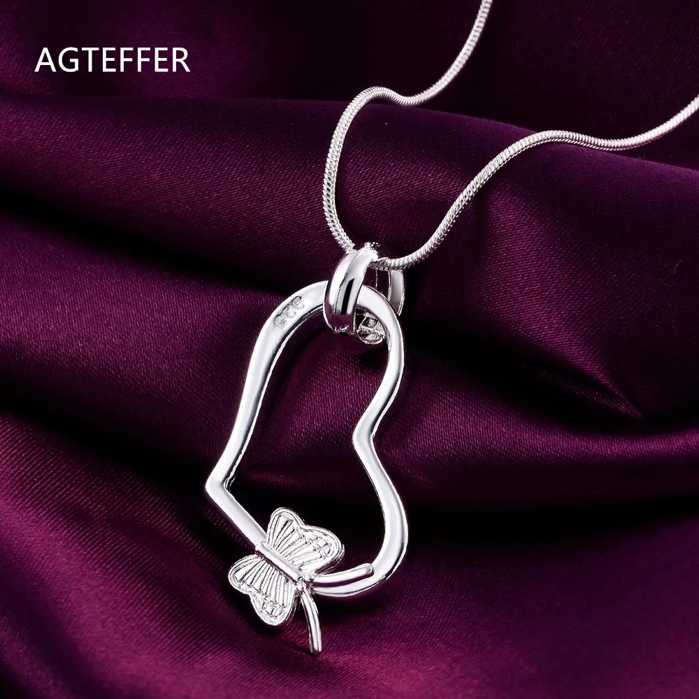 、AGTEFFER 925 Sterling Silver 18 Inch Snake Chain Heart Butterfly Pendant Necklace For Women Fashion Wedding Party Charm Jewelry
、AGTEFFER 925 Sterling Silver 18 Inch Snake Chain Heart Butterfly Pendant Necklace For Women Fashion Wedding Party Charm Jewelry