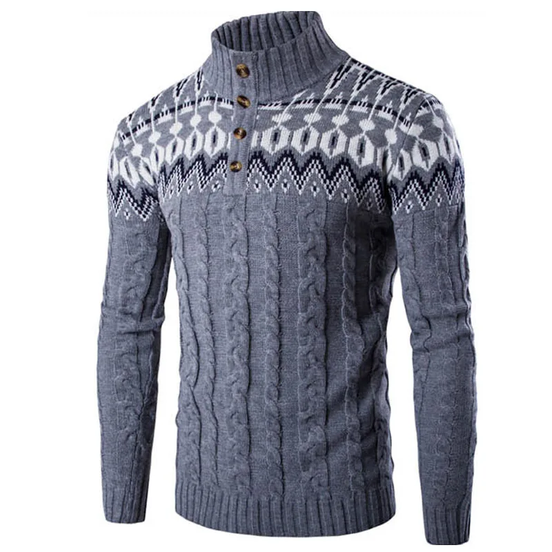Winter Thick Warm Cashmere Christmas Sweater Men stand Collor Sweaters Slim Fit Pullover Men Classic Wool Knitwear Pull Homme
Winter Thick Warm Cashmere Christmas Sweater Men stand Collor Sweaters Slim Fit Pullover Men Classic Wool Knitwear Pull Homme