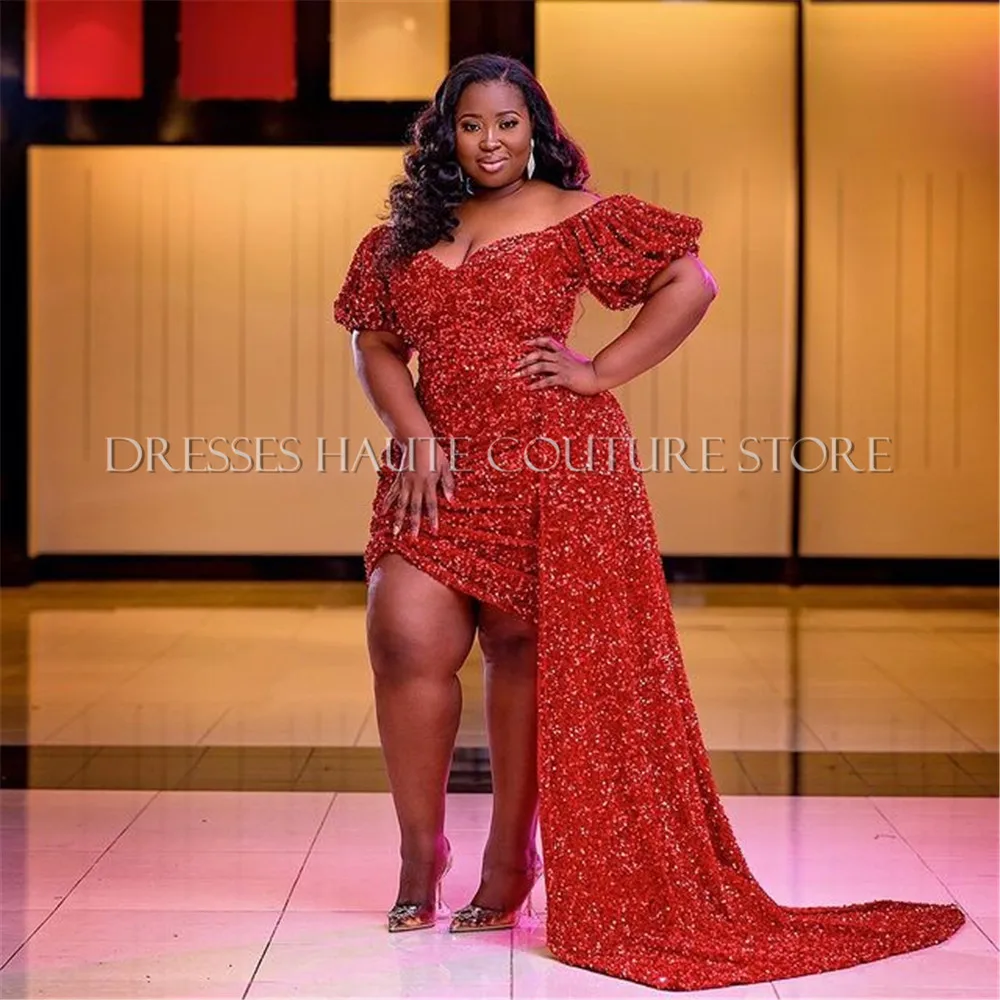 Sexy Short Prom Dresses Off Shoulder Sparkly Red Sequins African Black Girls Mermaid Evening Gala Dress
Sexy Short Prom Dresses Off Shoulder Sparkly Red Sequins African Black Girls Mermaid Evening Gala Dress