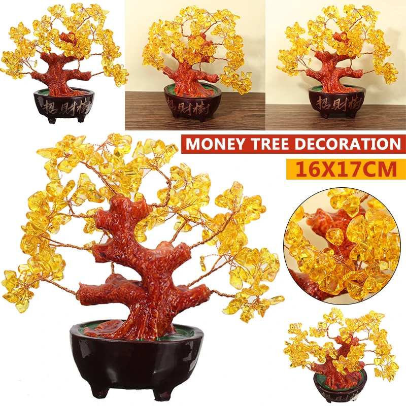 Украшение для денег, дерево на удачу, богатство, желтое Хрустальное дерево, украшения, бонсай, стильные украшения на удачу по фэн-шуй
Украшение для денег, дерево на удачу, богатство, желтое Хрустальное дерево, украшения, бонсай, стильные украшения на удачу по фэн-шуй
