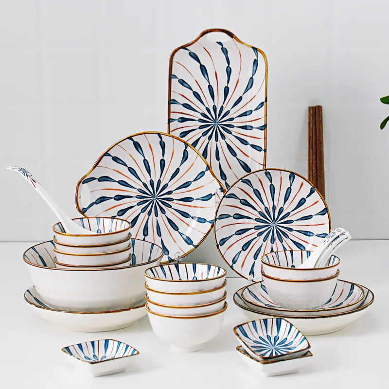 Hot Sale Fashion Japanese-style Tableware Plates Set Fruit Salad Soup Pasta Bowl Ceramics Baking Bow Ceramic Tra Household
Hot Sale Fashion Japanese-style Tableware Plates Set Fruit Salad Soup Pasta Bowl Ceramics Baking Bow Ceramic Tra Household