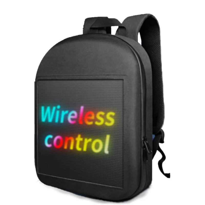 LED Display Screen Dynamic Smart Backpack Walking Advertising Light Bag Wireless Wifi APP Control Outdoor Mochilas For Men Women
LED Display Screen Dynamic Smart Backpack Walking Advertising Light Bag Wireless Wifi APP Control Outdoor Mochilas For Men Women
