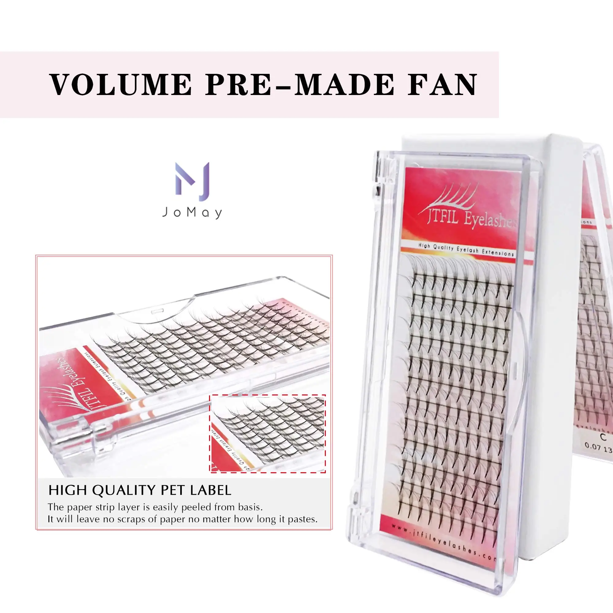 Fans EyeLash Russian Volume Pre-made Professional Eyelash Extensions C&D Curl Eyelash Extension Faux Mink JTFIL Hand Made Cils
Fans EyeLash Russian Volume Pre-made Professional Eyelash Extensions C&D Curl Eyelash Extension Faux Mink JTFIL Hand Made Cils