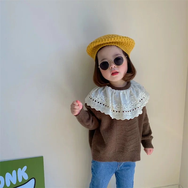 Girls Sweater Wool Coat Thicken Velvet 2022 Lace Warm Winter Autumn Knitting Tops Jacket High Quality Children's Clothing
Girls Sweater Wool Coat Thicken Velvet 2022 Lace Warm Winter Autumn Knitting Tops Jacket High Quality Children's Clothing