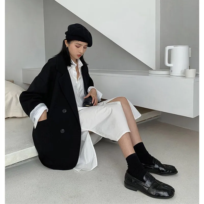 Blazers Women Loose Spring Simple Office Lady All-match Outwear Pockets Retro Elegant Formal Colleges Pure Color Harajuku
Blazers Women Loose Spring Simple Office Lady All-match Outwear Pockets Retro Elegant Formal Colleges Pure Color Harajuku