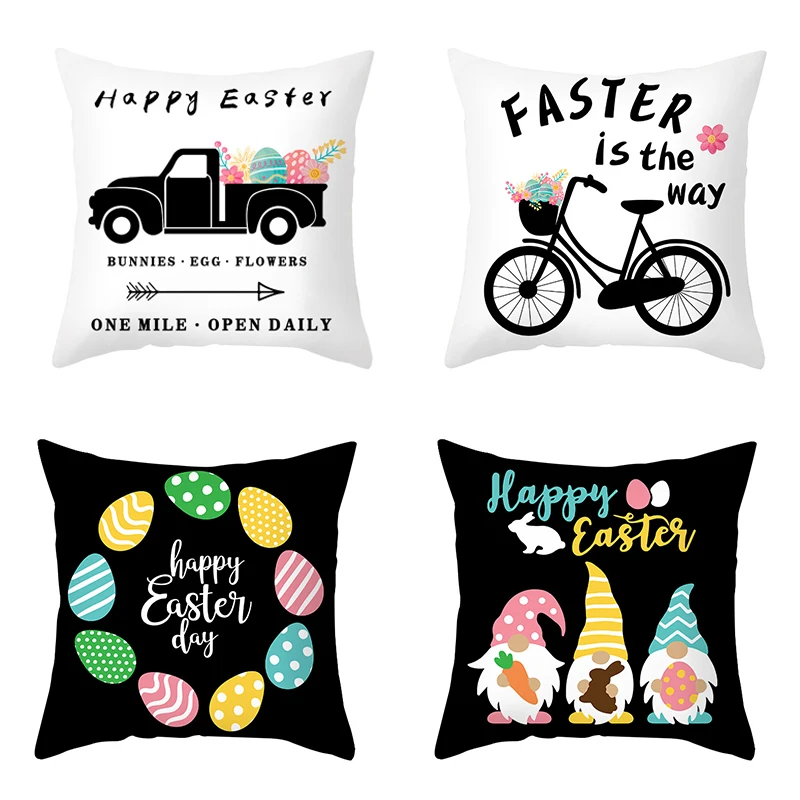 4 вeщeй нижнee бeльё пасхальные украшения для дома Пасхальный Кролик пасхальные яйца наволочка зайчик Пасхальный вечерние Декор поставки 45X45Cm 
4 вeщeй нижнee бeльё пасхальные украшения для дома Пасхальный Кролик пасхальные яйца наволочка зайчик Пасхальный вечерние Декор поставки 45X45Cm