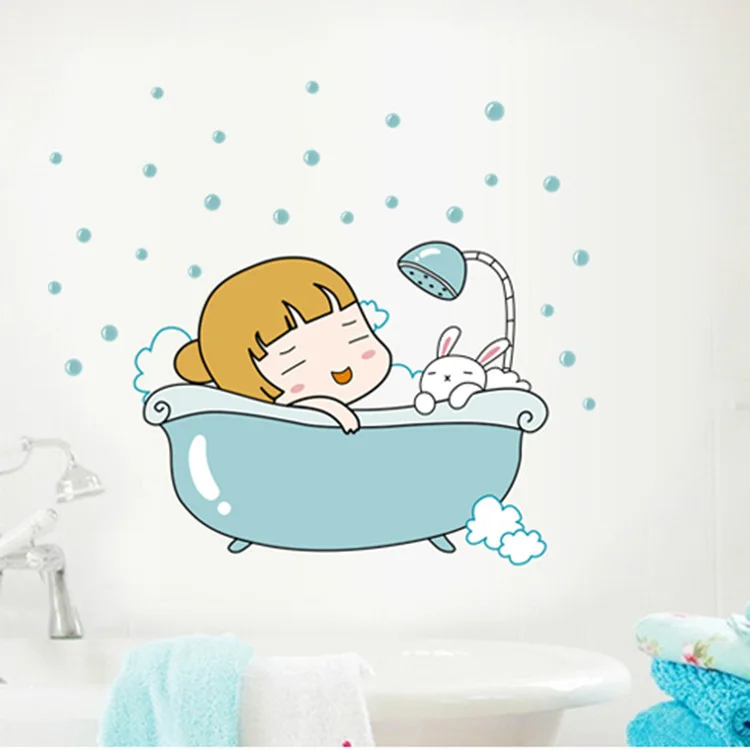 Cartoon Animal Girl Notepaper I Love Bath Fashion Creative Stickers for Bathroom Wall Decoration Small Stickers Kids Gift
Cartoon Animal Girl Notepaper I Love Bath Fashion Creative Stickers for Bathroom Wall Decoration Small Stickers Kids Gift