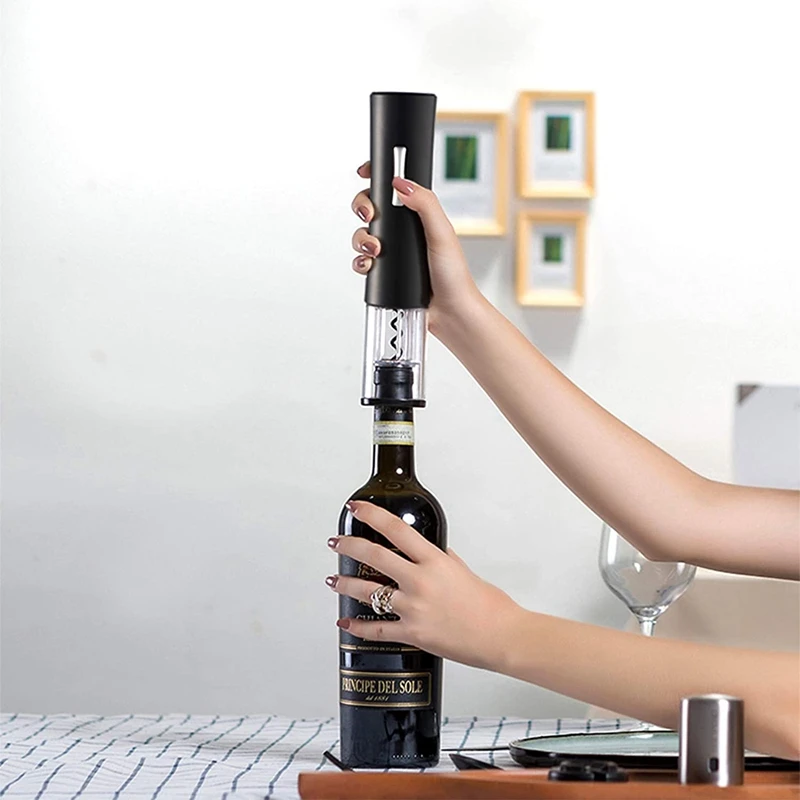 Electric Wine Opener Automatic Wine Bottle Opener Set Battery Powered Cordless Wine Openers Gifts Set for Wine Loves
Electric Wine Opener Automatic Wine Bottle Opener Set Battery Powered Cordless Wine Openers Gifts Set for Wine Loves