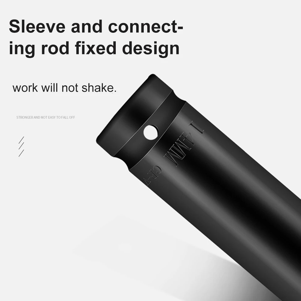 14mm Electric Drill Socket Head Alloy Steel Lengthen Practical Hex Shank Integrated Sleeve Tool Repair Ceiling Installation
14mm Electric Drill Socket Head Alloy Steel Lengthen Practical Hex Shank Integrated Sleeve Tool Repair Ceiling Installation