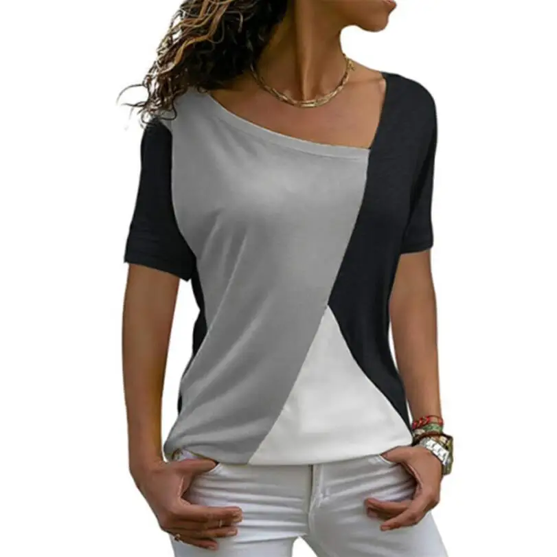 New Coming Thin Summer Casual Women T Shirts Short Sleeve Fashion Patchwork Slim Irregular Women Clothes Long Summer Shirt Tops
New Coming Thin Summer Casual Women T Shirts Short Sleeve Fashion Patchwork Slim Irregular Women Clothes Long Summer Shirt Tops