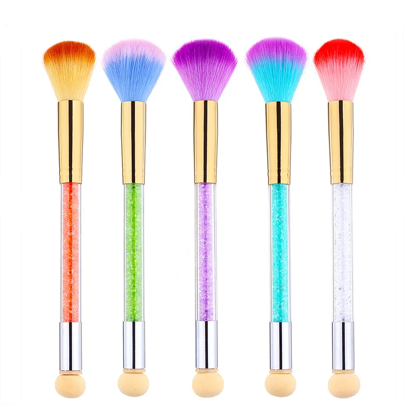 5 Colors Double-headed Gradient Handle Nail Art Soft Dust Brushes Acrylic UV Gel Powder Removal Cleaning Brush Manicure Tools
5 Colors Double-headed Gradient Handle Nail Art Soft Dust Brushes Acrylic UV Gel Powder Removal Cleaning Brush Manicure Tools