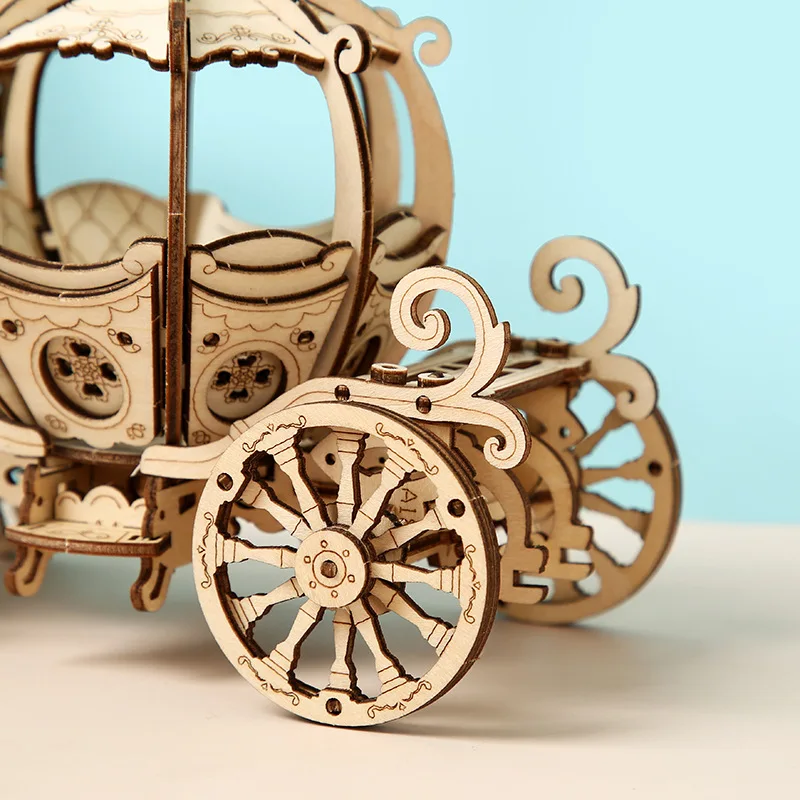 DIY 3D Wooden Puzzle Pumpkin Cart Wooden Puzzle Model Assembly Model Building Kits for Children Kids Birthday Gift DIY Craft Toy
DIY 3D Wooden Puzzle Pumpkin Cart Wooden Puzzle Model Assembly Model Building Kits for Children Kids Birthday Gift DIY Craft Toy