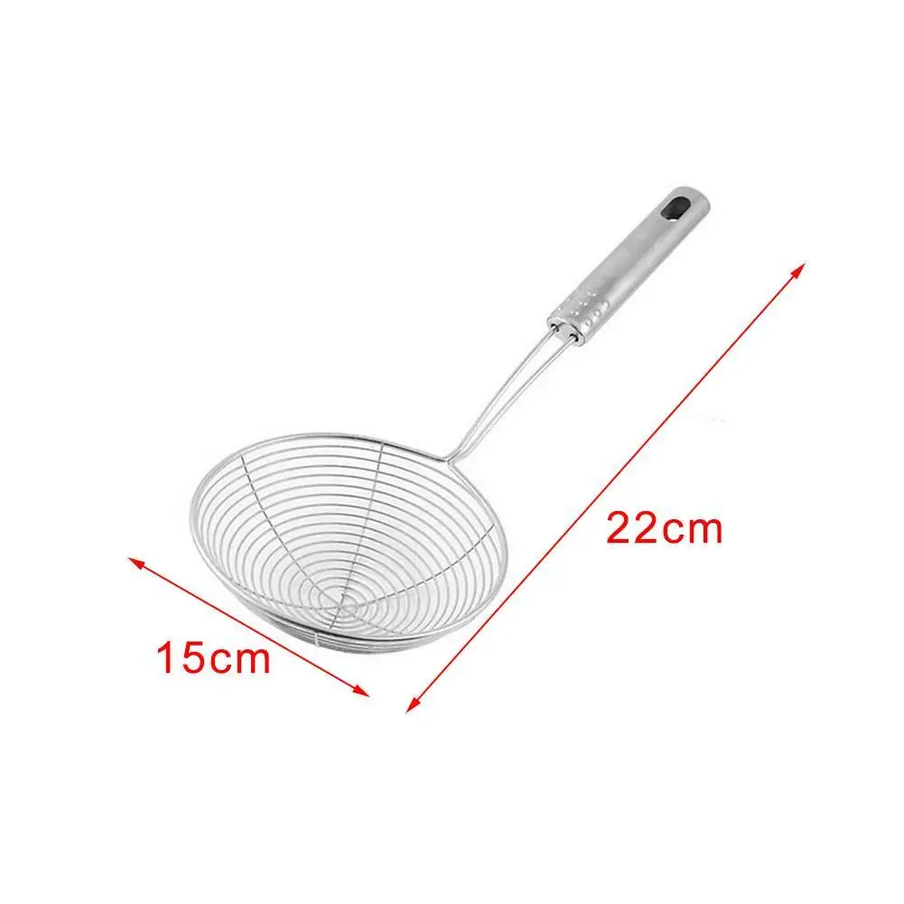 Strainer Tool Long handle steel filter colander French kitchen dumplings net Colander Fries Kitchen fried sieve s C9Y1
Strainer Tool Long handle steel filter colander French kitchen dumplings net Colander Fries Kitchen fried sieve s C9Y1