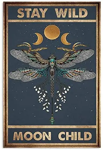 Vintage Decorative Metal Signs, Dragonfly Stay Wild Moon Child,Vintage Sign Metal Tin Sign Wall Decor 8x12 Inches
Vintage Decorative Metal Signs, Dragonfly Stay Wild Moon Child,Vintage Sign Metal Tin Sign Wall Decor 8x12 Inches
