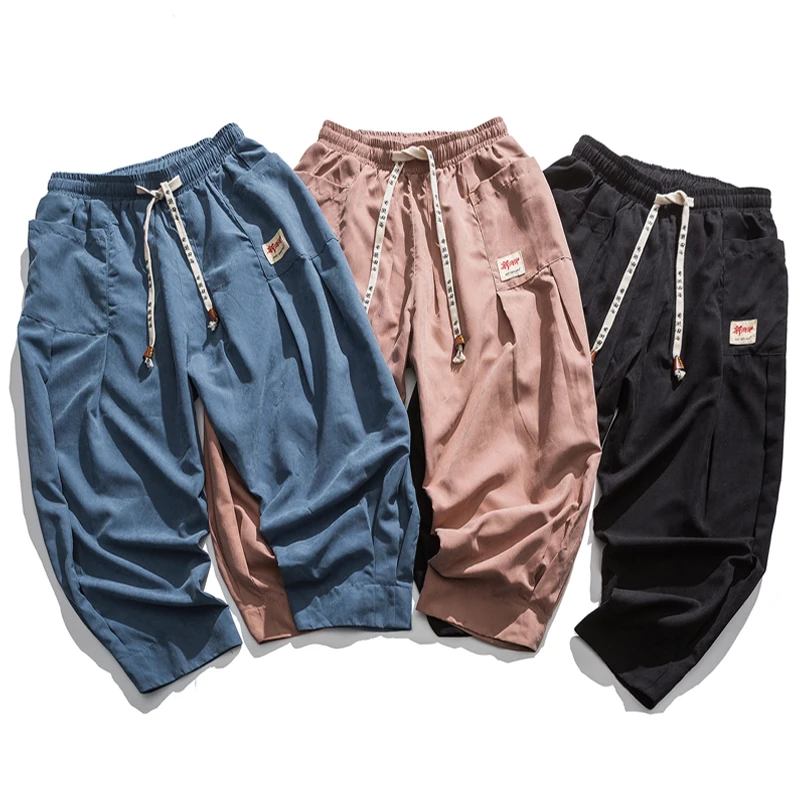 2020 Men Harem Pants Japanese Casual Cotton Linen Trouser Man Jogger Pants Male Chinese Baggy Pants Loose Sweatpants Streetwear
2020 Men Harem Pants Japanese Casual Cotton Linen Trouser Man Jogger Pants Male Chinese Baggy Pants Loose Sweatpants Streetwear