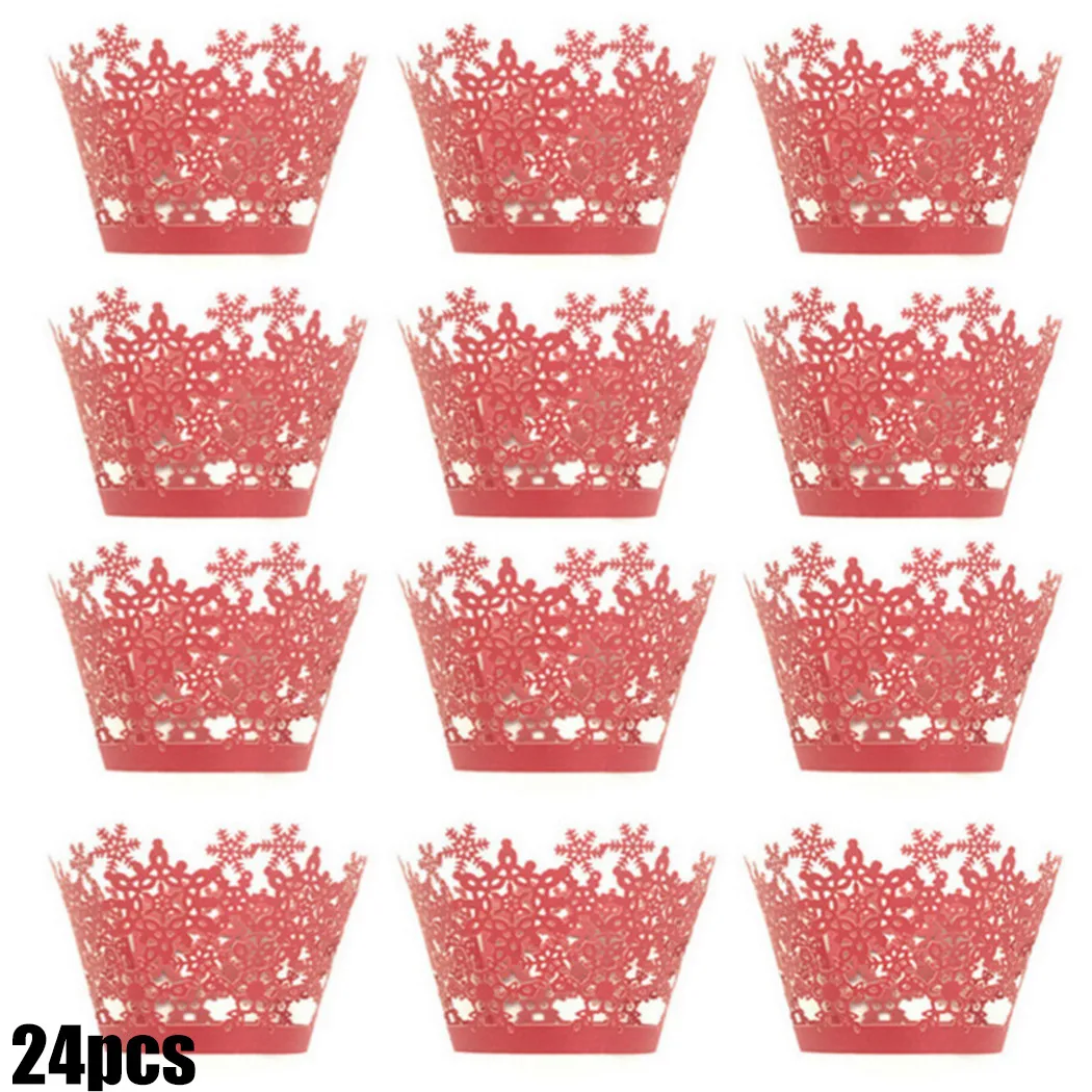 24Pcs Christmas Snowflake Lace Laser Cut Cupcake Wrapper Liner Baking Cup Hollow Paper Cake Cup DIY Baking Fondant Cupcake
24Pcs Christmas Snowflake Lace Laser Cut Cupcake Wrapper Liner Baking Cup Hollow Paper Cake Cup DIY Baking Fondant Cupcake