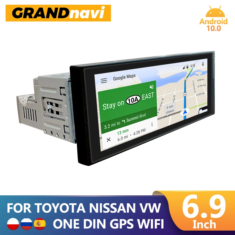 Автомагнитола GRANDnavi, 1 Din, Android, мультимедийный видеоплеер с GPS-навигацией, Wi-Fi, 1 Din, универсальная стереомагнитола с экраном 6,9 дюйма
Автомагнитола GRANDnavi, 1 Din, Android, мультимедийный видеоплеер с GPS-навигацией, Wi-Fi, 1 Din, универсальная стереомагнитола с экраном 6,9 дюйма
