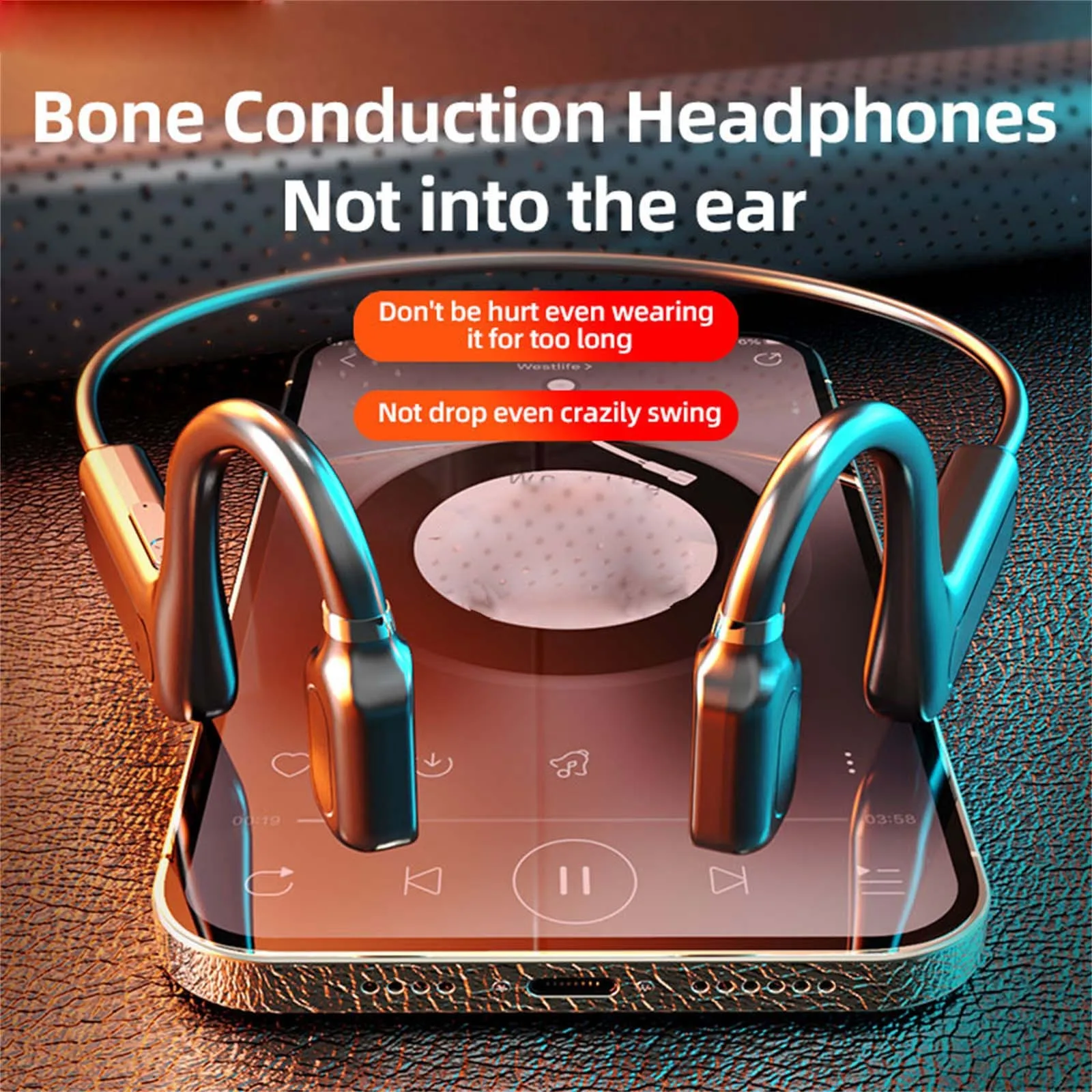G1 Bone Conduction Headphones Binaural Stereo Sports Bluetooth Headset Waterproof Wireless Earphones Casque Gamer PK Vankyo n10
G1 Bone Conduction Headphones Binaural Stereo Sports Bluetooth Headset Waterproof Wireless Earphones Casque Gamer PK Vankyo n10