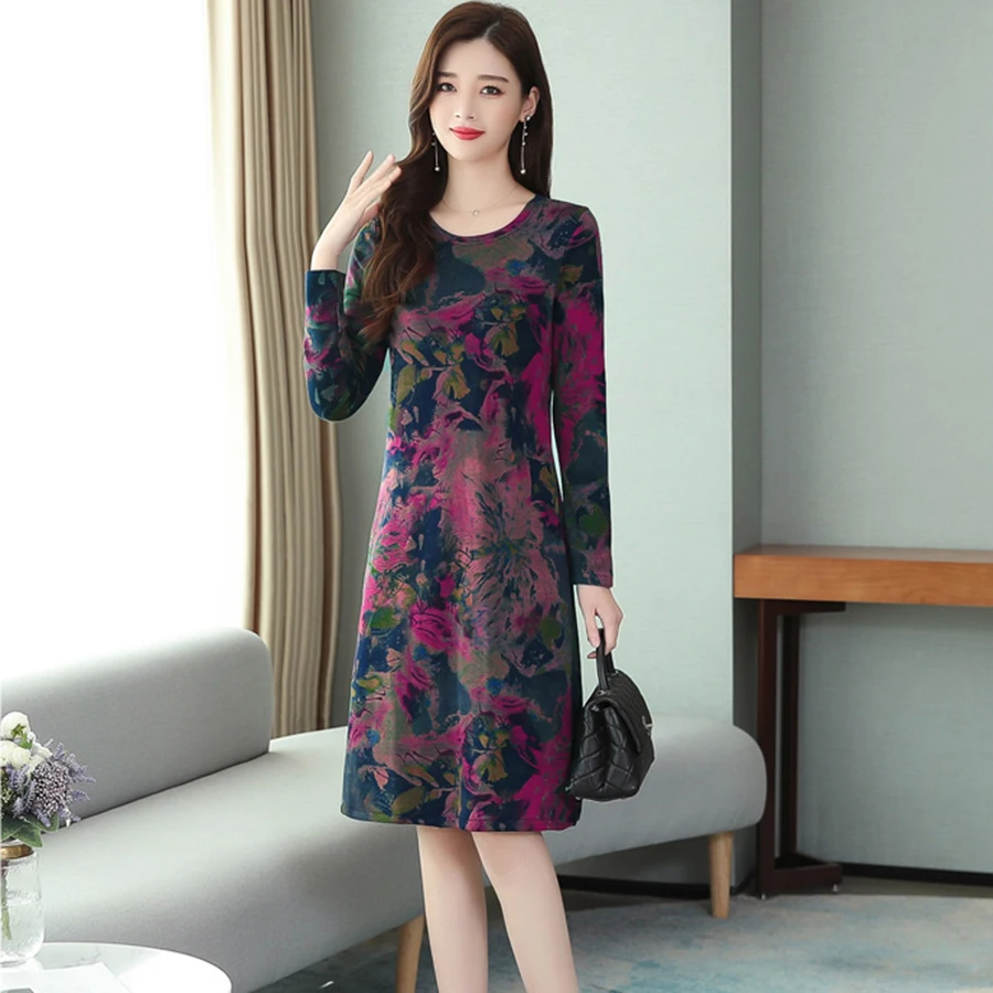 2021 Vintage Cotton Print Warm Midi Dresses Autumn Winter 3XL Plus Size Long Sleeve Dresses Women Bodycon Party Classy Vestidos
2021 Vintage Cotton Print Warm Midi Dresses Autumn Winter 3XL Plus Size Long Sleeve Dresses Women Bodycon Party Classy Vestidos