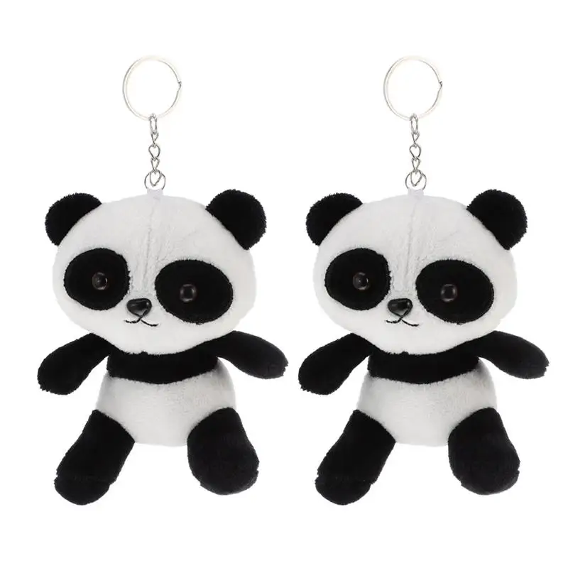 2Pcs Adorable Panda Doll Keychains Hanging Panda Ornaments Plush Pendant for Bag
2Pcs Adorable Panda Doll Keychains Hanging Panda Ornaments Plush Pendant for Bag