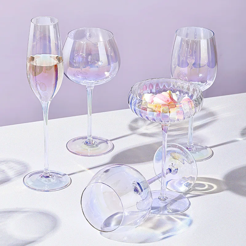 

Высококачественный бокал в европейском стиле, Хрустальный Радужный бокал для красного вина, свадебный бокал для коктейлей, бокал для вина ц...