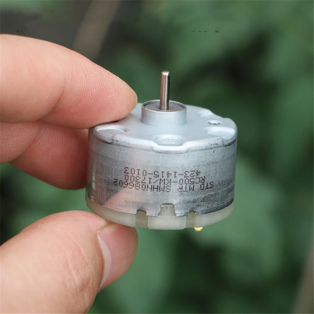 500 DC Motor Electric 3V 6V 12V High Speed 2700rpm 5800rpm 12000rpm 12 V Volt Incense Sprayer Humidifier RC500KW-17300
500 DC Motor Electric 3V 6V 12V High Speed 2700rpm 5800rpm 12000rpm 12 V Volt Incense Sprayer Humidifier RC500KW-17300