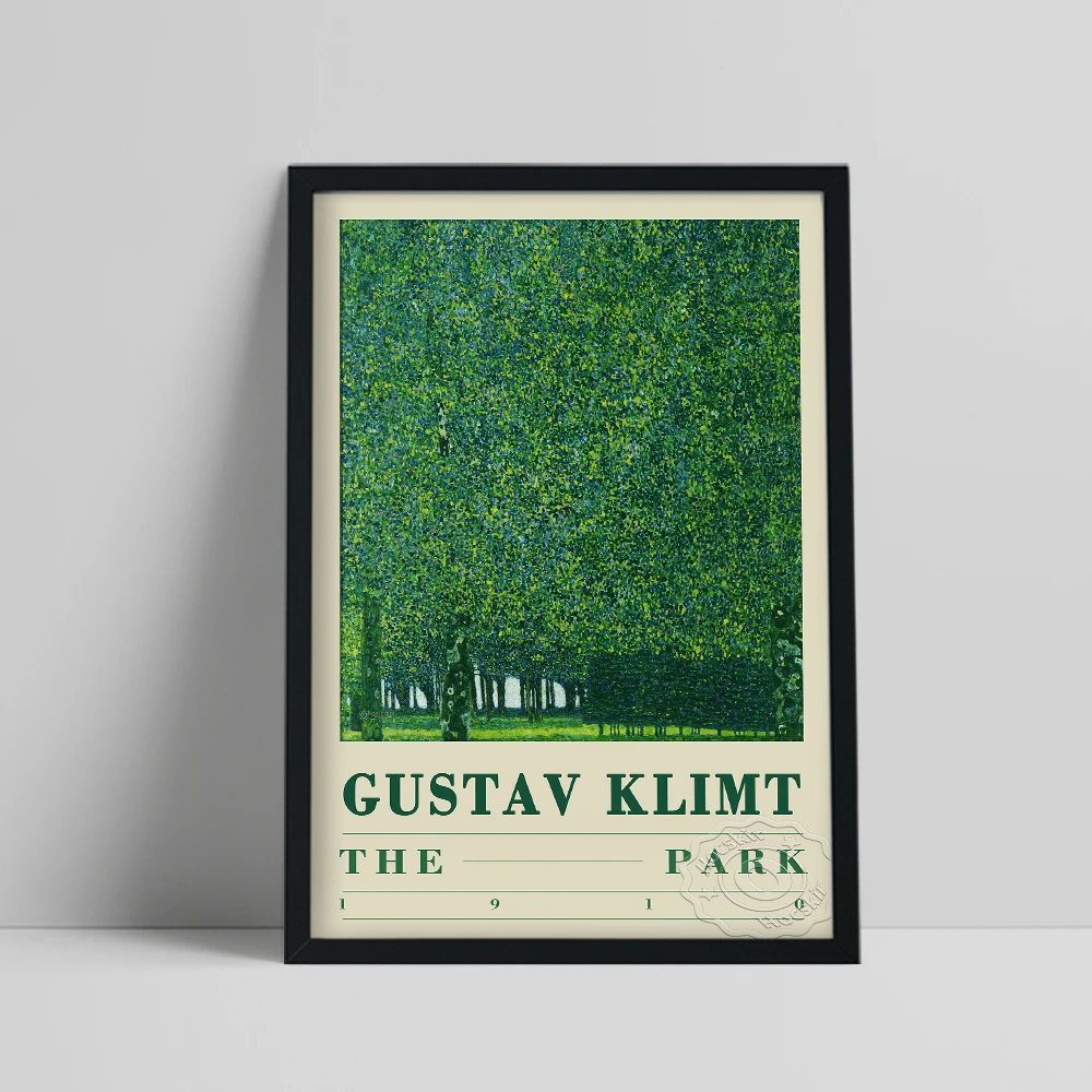 Gustav Klimt Exhibition Poster, Klimt The Park Oil Painting, Green Tree Landscape Prints Art, Vintage Park Scenery Wall Picture
Gustav Klimt Exhibition Poster, Klimt The Park Oil Painting, Green Tree Landscape Prints Art, Vintage Park Scenery Wall Picture