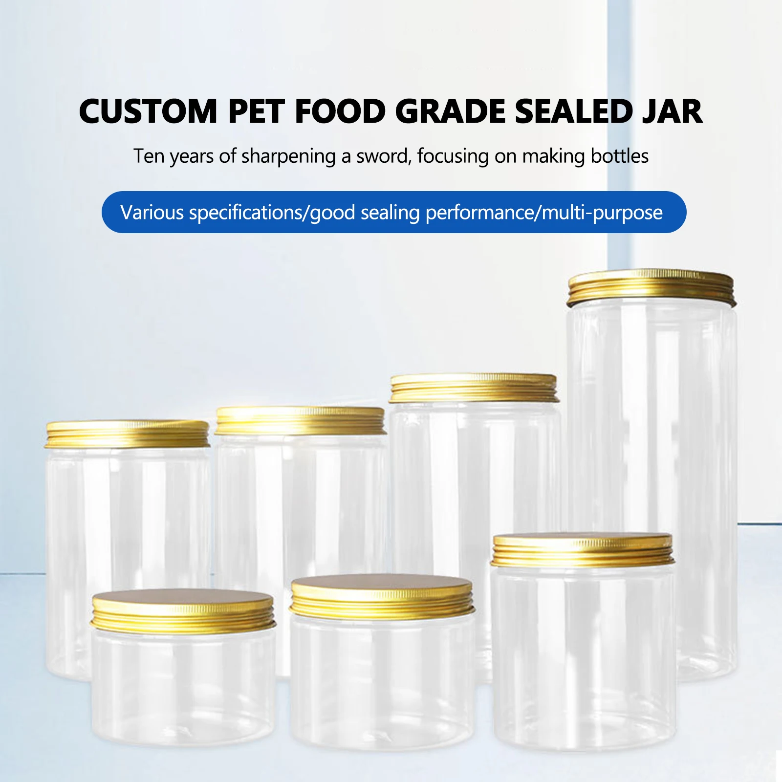 50ml/100ml/150ml/200ml/300ml Plastic Jar With Lid Screw Iron Transparent Container Empty Cosmetic Cream Powder Jar Vanity Box
50ml/100ml/150ml/200ml/300ml Plastic Jar With Lid Screw Iron Transparent Container Empty Cosmetic Cream Powder Jar Vanity Box