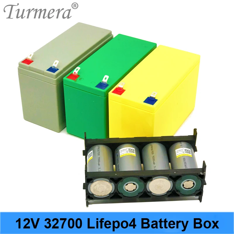 Turmera 32650 32700 Lifepo4 Батарея ящик для хранения с 1x4 кронштейн детей возрастом от 12V 7Ah