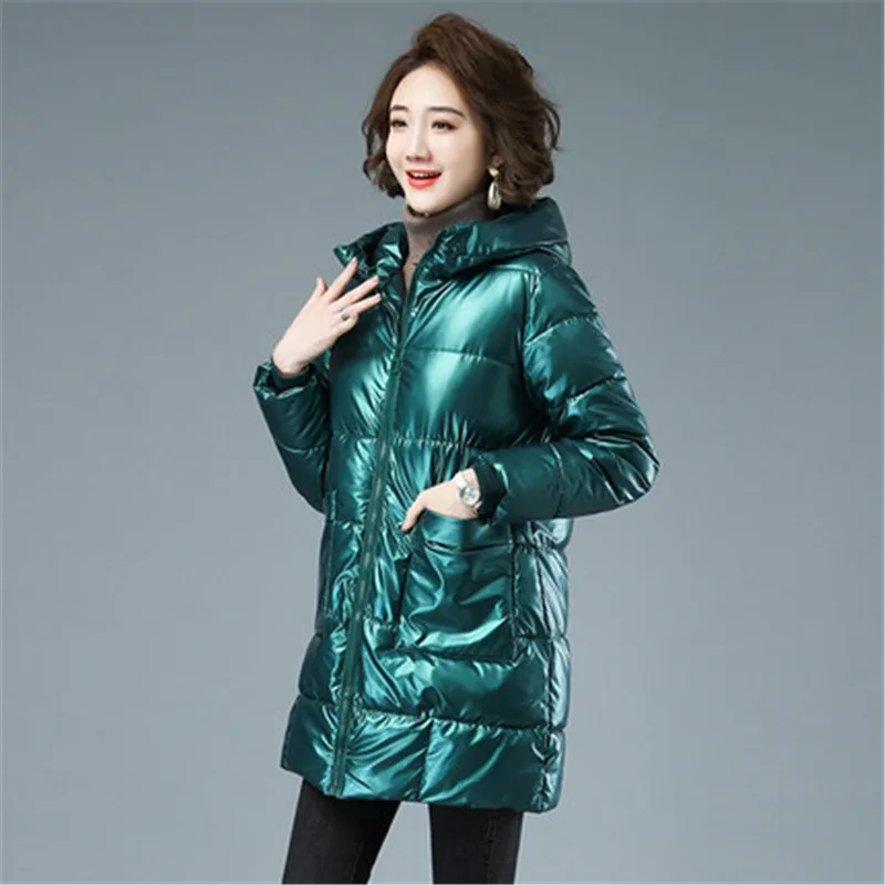 Winter Jacket Women Long Smooth Fabric Coat Cotton Padded Clothes Hooded Bright Face Fashion Thickened Warm Coat H61
Winter Jacket Women Long Smooth Fabric Coat Cotton Padded Clothes Hooded Bright Face Fashion Thickened Warm Coat H61